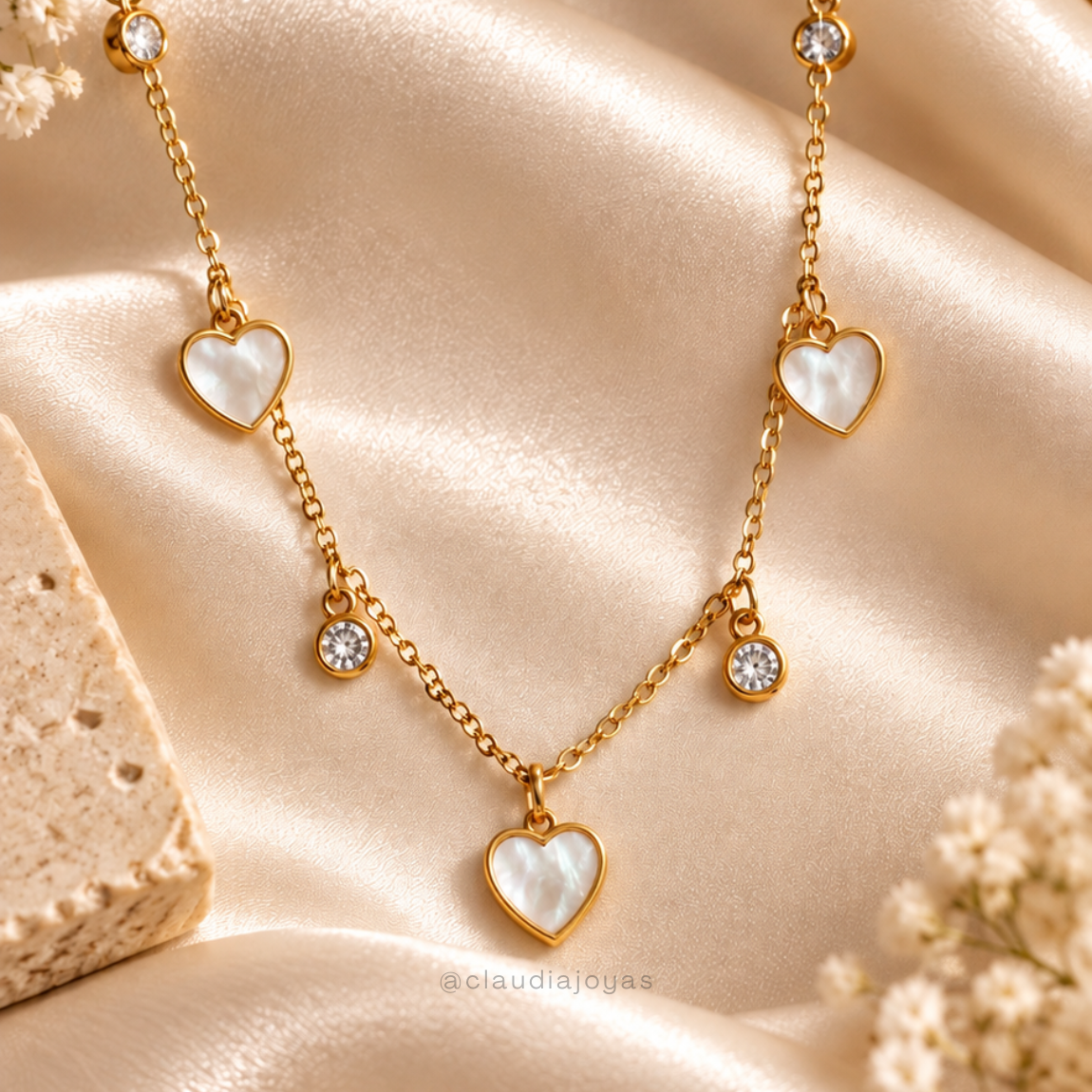 Collar Corazón Nácar