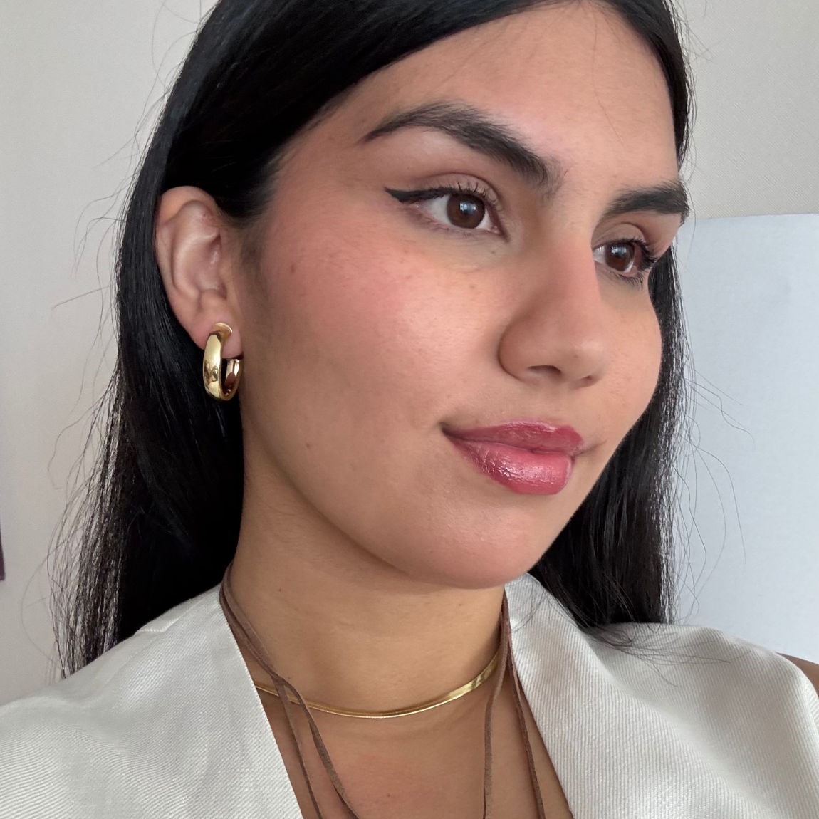 Argollas Chunky Doradas