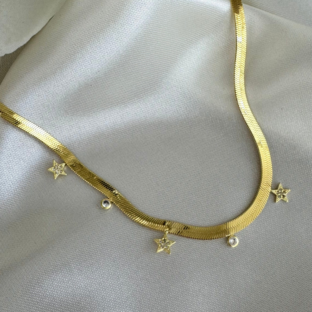 Collar Cintas con Dijes