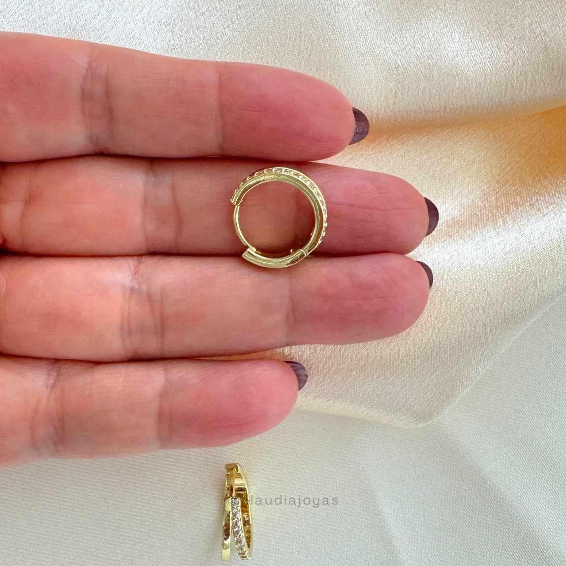 Argollas Doble Hilera con Circones