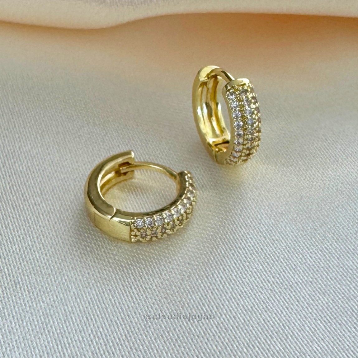 Mini Argollas Reversibles con Circones