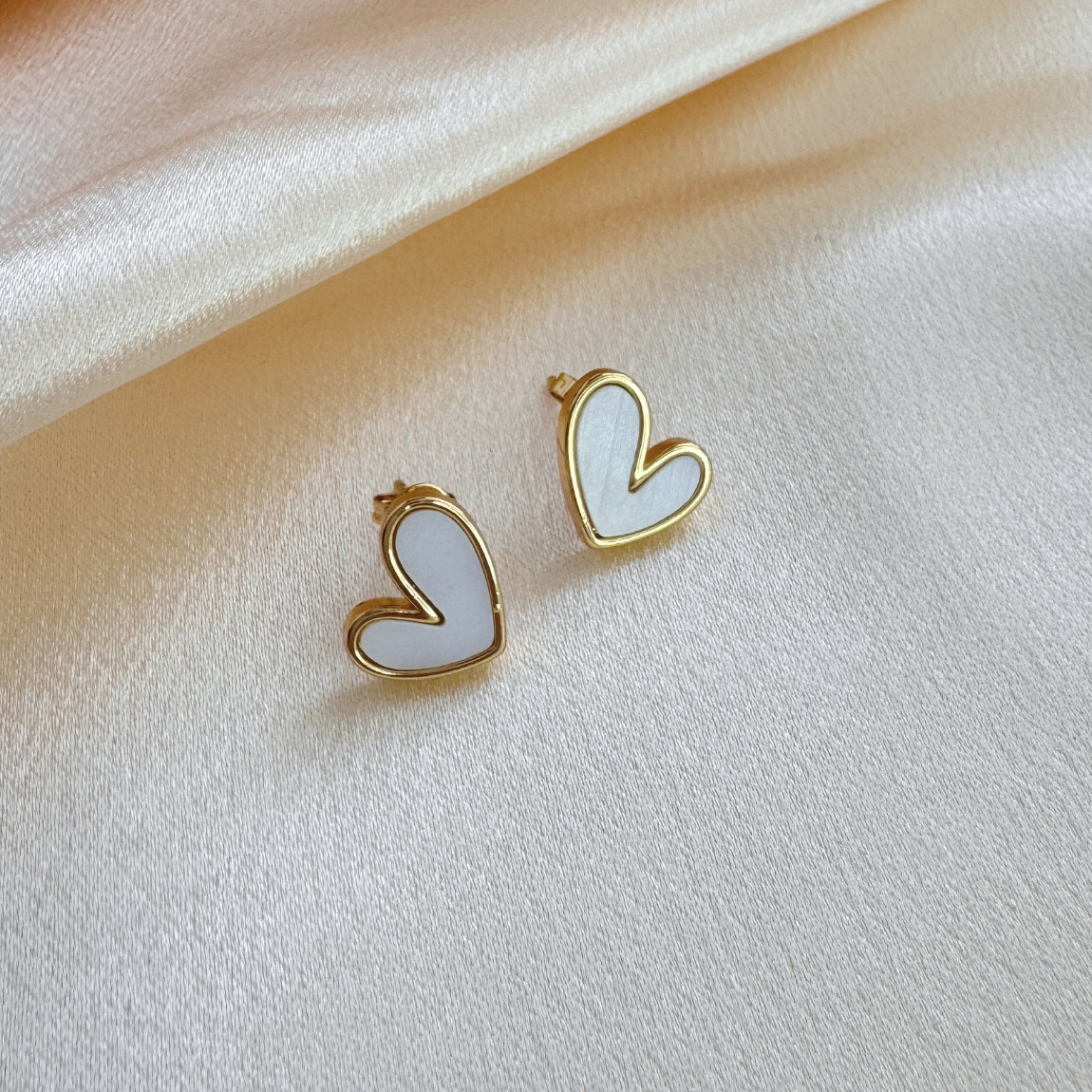 Aros Corazón de Nácar