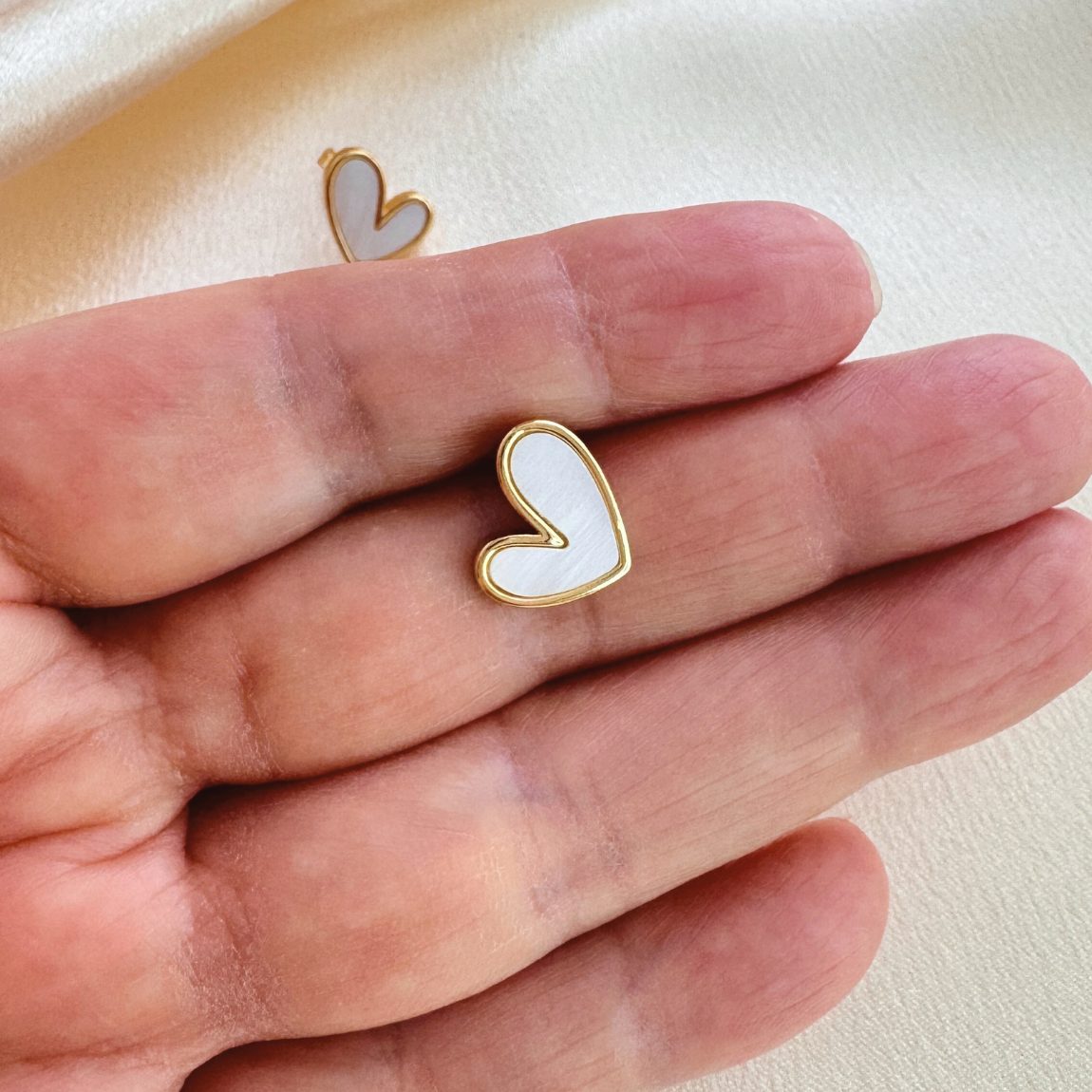 Aros Corazón de Nácar