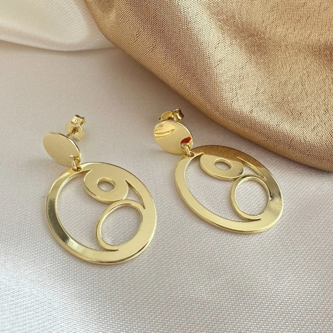 Aros Calados Dorados