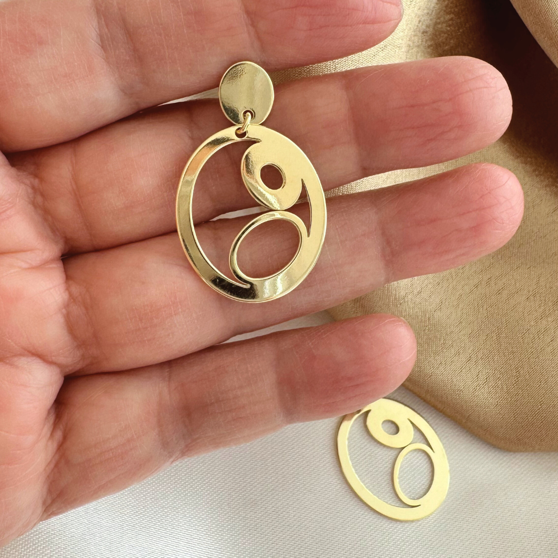 Aros Calados Dorados