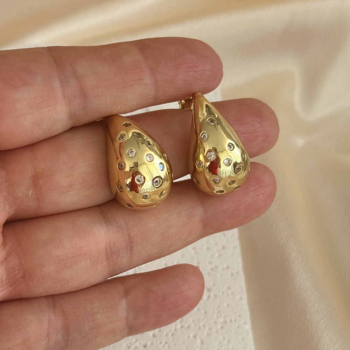 Aros Gota Maxi con Circones