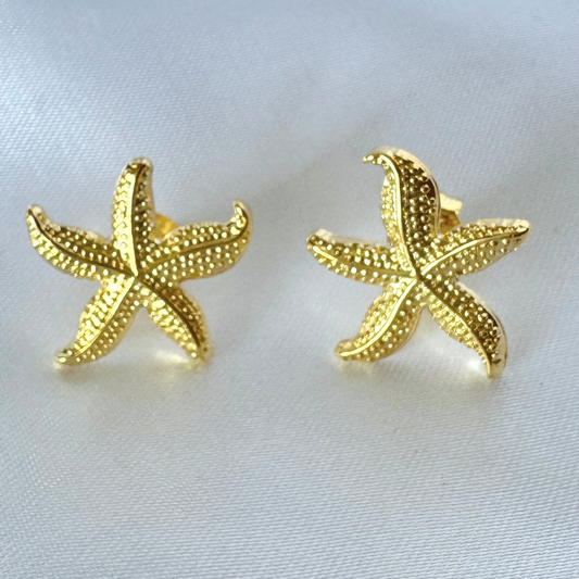 Aros Estrella de Mar Dorada