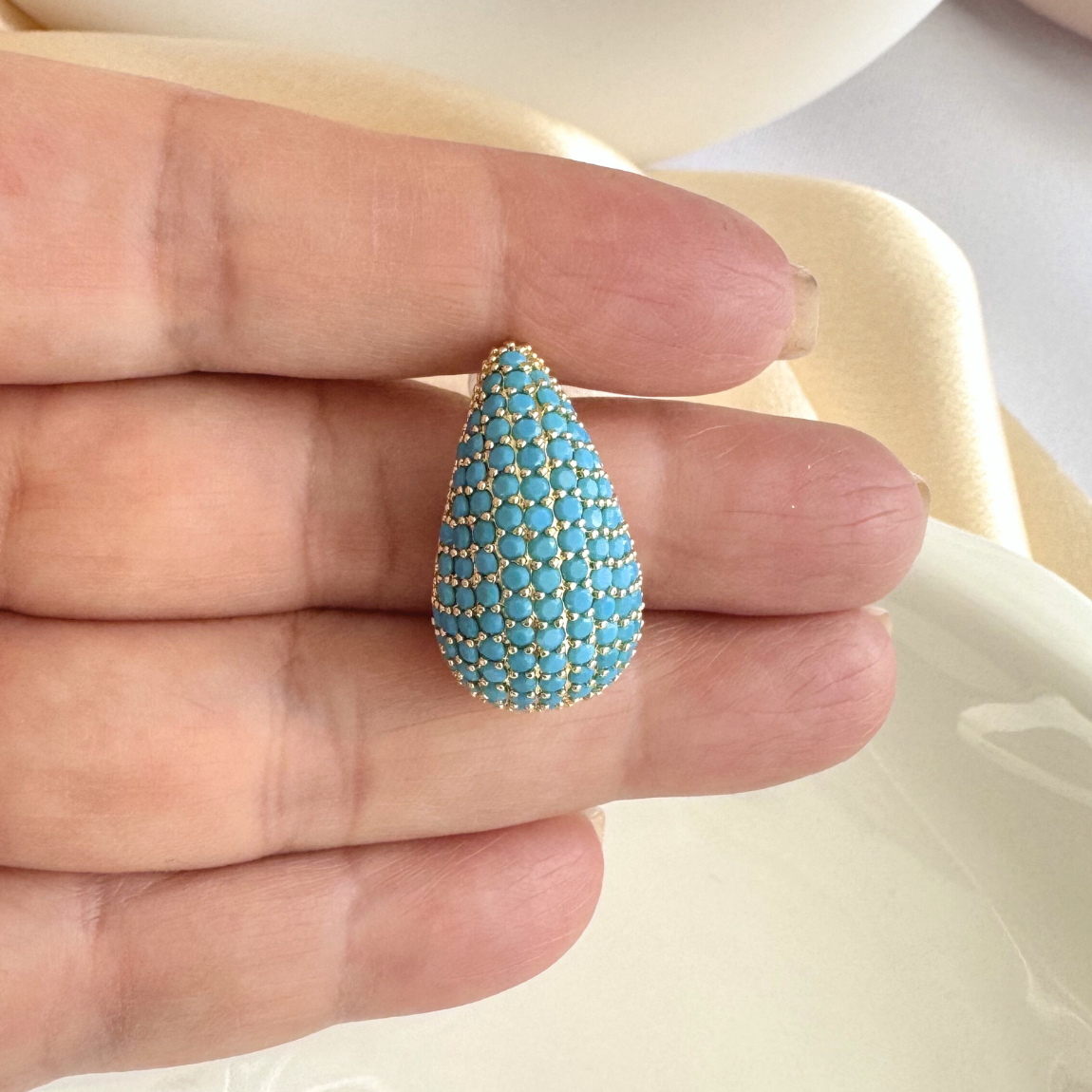 Aros Gota Calipso con Circones