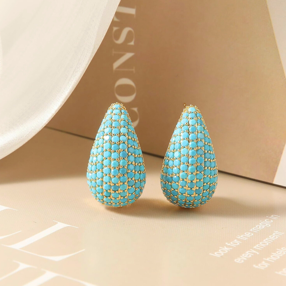 Aros Gota Calipso con Circones