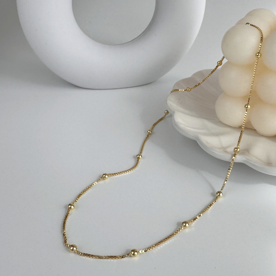 Cadena Veneciana con Balines – 40 cm