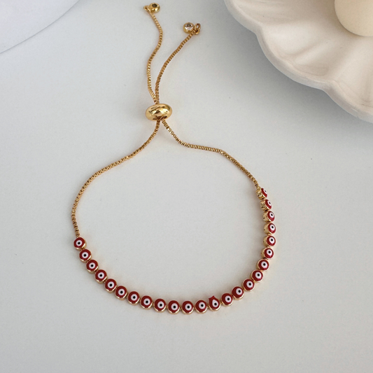 Pulsera Ajustable Ojo Rojo – Protección