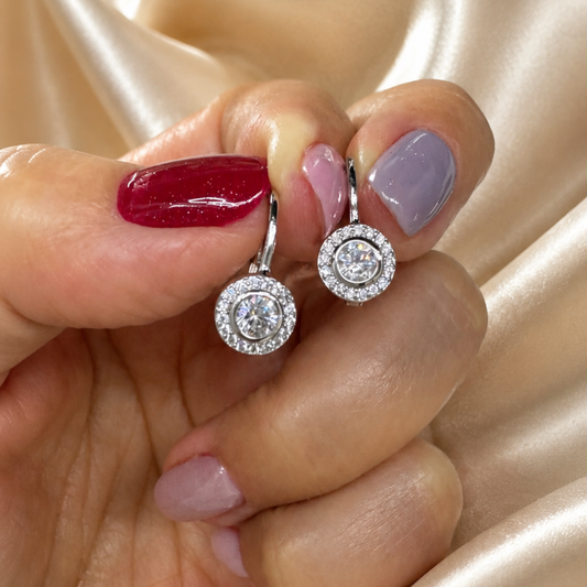 Aros Halo Plata Italiana