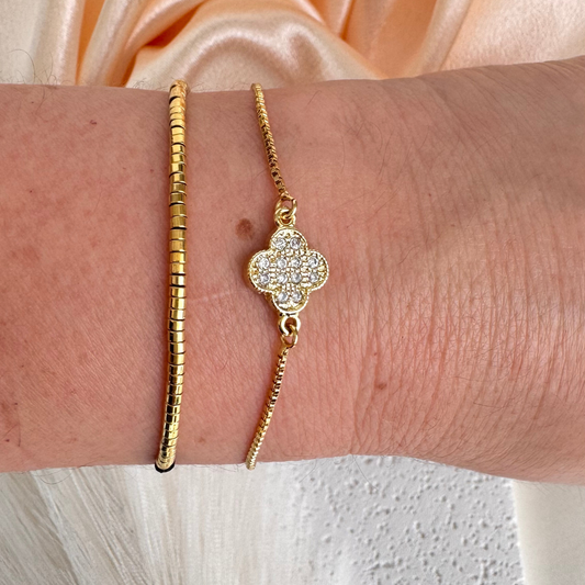 Pulsera Trébol Circones Ajustable