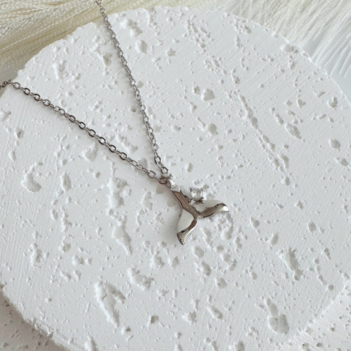 Collar Cola de Mar Plata 925