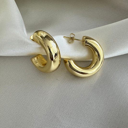 Argollas Chunky Doradas