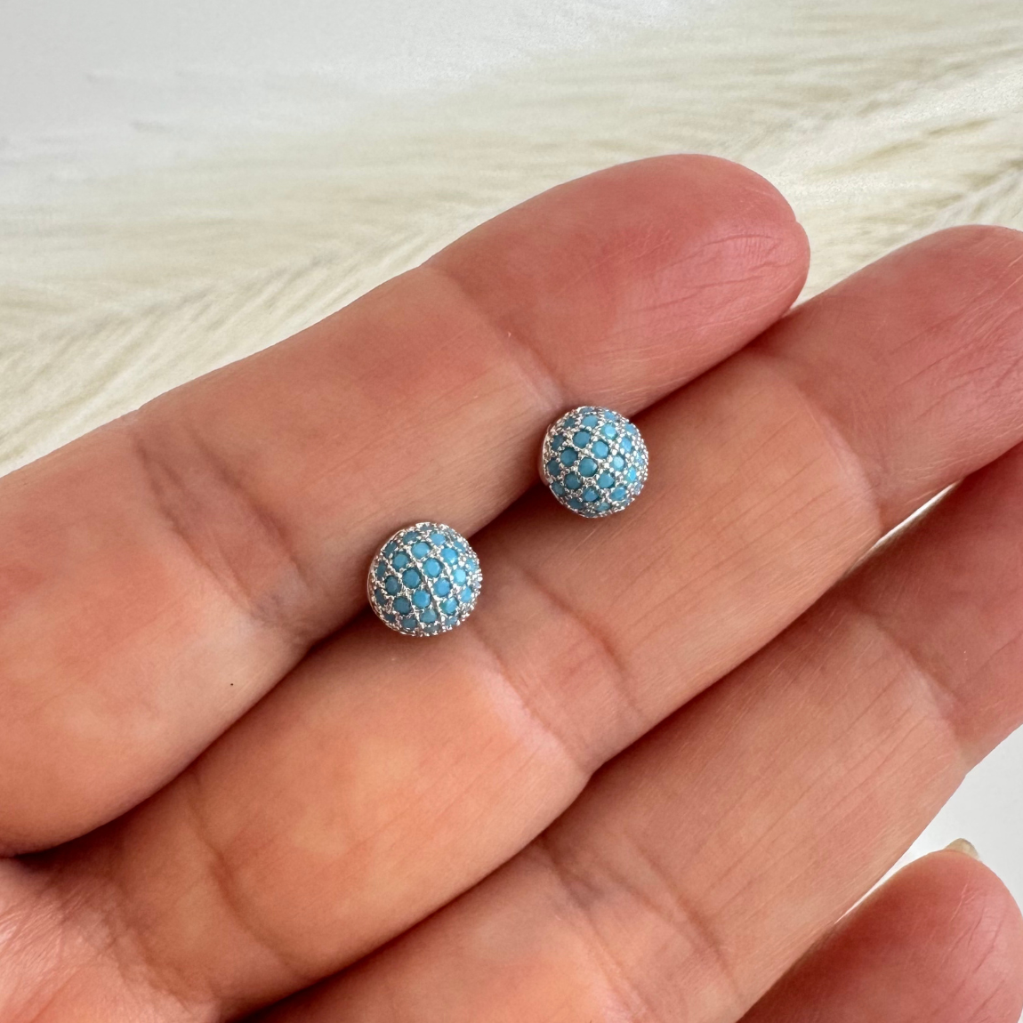 Aros Media Bolita Turquesa