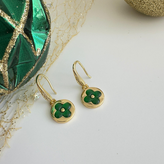 Aros Trébol Verde — Edición Suerte