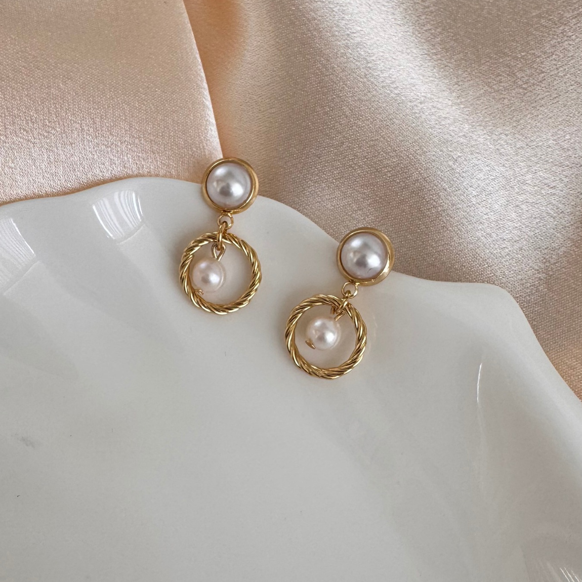 Aros perlas cordelia